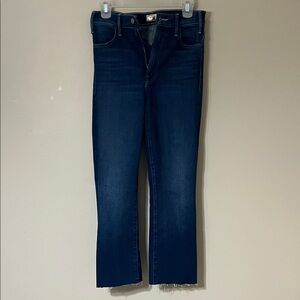MOTHER Dark Blue Straight Leg Jeans